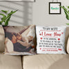 GeckoCustom I Love You In The Morning Couple Throw Pillow HN590 14x14 in / Pack 1