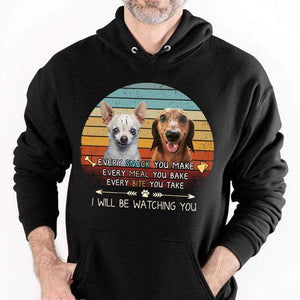 GeckoCustom I will be watching you, Vintage Retro upload photo, Custom Photo Shirt HN590