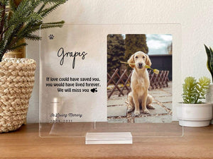 GeckoCustom If Love Could Have Saved You, You Lived Forever Acrylic Frame, Memorial Gift HN590 Acrylic / 10" x 8"