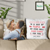 GeckoCustom In A Sea Of People My Eyes Will Always Search Couple Throw Pillow HN590 14x14 in / Pack 1