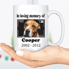 GeckoCustom In Loving Memory Dog Personalized Custom Photo Dog Mug H473