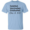 GeckoCustom isolated graduated White Senior Basic Tee / Light Blue / S