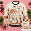 GeckoCustom It's The Most Wonderful Time Of The Year Dog AOP Ugly Sweater N304 HN590