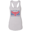 GeckoCustom Land of the Free Because of the Brave Patriotic 4th Of July Shirt H389 Women Tank Top / White / X-Small