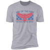 GeckoCustom Land of the Free Because of the Brave Patriotic 4th Of July Shirt H389 Premium Tee / Heather Grey / S