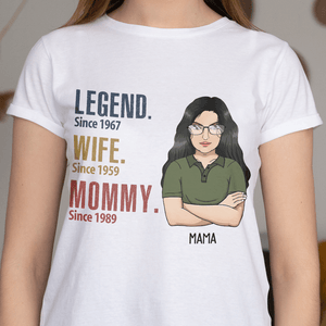 GeckoCustom Legend Wife Grandma Since Years T Shirt