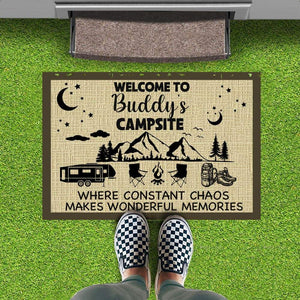 GeckoCustom Makes Wonderful Memories Camping Doormat, RV Camping Doormat HN590 18x28in-45x70cm