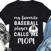 GeckoCustom My Favorite Baseball Player Personalized Custom Baseball Shirts C497 Women V-neck / V Black / S