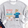 GeckoCustom No Grass Stains No Glory Soccer Girl Shirt Sweatshirt / S Black / S