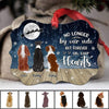 GeckoCustom No Longer By Our Side But Forever In Our Heart Dog Ornament, Christmas Gift, Dog Loss Gift HN590 One Size / MDF