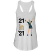 GeckoCustom Personalized 21 Birthday T Shirt, 21 in 21 Birthday Shirt, Turning 21 Gift Women Tank Top / Color Heather Grey / S