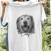 GeckoCustom Personalized Custom Dog Shirt, Custom Pet Portrait Shirt, Gift For Dog Lover Unisex T Shirt / White / S
