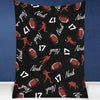 GeckoCustom Personalized Custom Football Collage Blanket H531