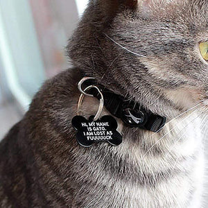 GeckoCustom Personalized Custom Pet Tag, Hi My Name Is Pet Tag, Dog Lover Gifts 1.125"x1.5"