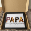 GeckoCustom Personalized Custom Picture Frame, Gift For Dad, Gift For Grandpa, Papa You Are My Superhero And My Biggest Life Blessing