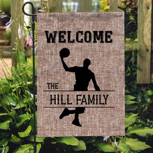 GeckoCustom Personalized Custom Sport Garden Flag, Welcome To The Sport Players House, Sport Gift 12"x18"