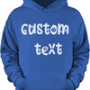 GeckoCustom Personalized Custom T Shirt, Dark Apparel For Women & Men, Custom Text Pullover Hoodie / Black Colour / S