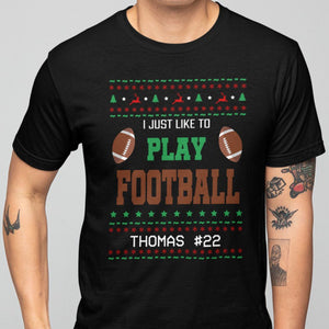 GeckoCustom Personalized Custom Ugly Christmas Football Sweatshirt H541v2