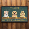 GeckoCustom Personalized Dog Welcome Doormat T118