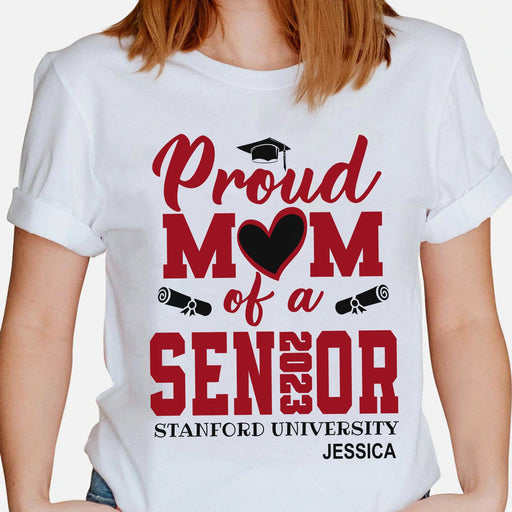 GeckoCustom Proud Mom Of 2022 Senior Shirt Unisex T-Shirt / Sport Grey / S