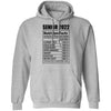 GeckoCustom senior 2022 CC Senior 2022 Nutrition Facts Z66 Pullover Hoodie / Sport Grey / S