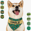 GeckoCustom St. Patrick's Day Custom Name Bandana Personalized Dog Cat Pet Bandana C618V3 23.5"x16"