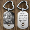 GeckoCustom Sympathy Quotes Pet Metal Keychain, Pet Photo Engraved Keychain, Pet Loss Gift HN590 No Gift box