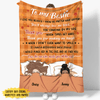 GeckoCustom Thank You For Standing By My Side Bestie Blanket