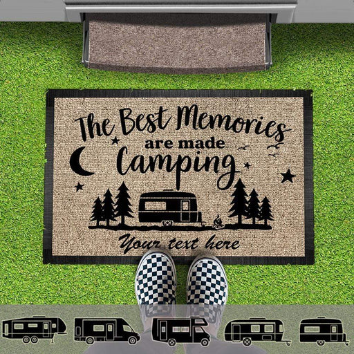 GeckoCustom The Best Memories Doormat Camping, RV Camper, Motor Home Doormat, Camping Gift, HN590 15x24in-40x60cm