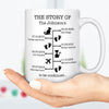 GeckoCustom The Story Of Us Timeline, Gift For Husband, Gift For Wife, Personalized Custom Photo Anniversary Mug C366
