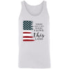 GeckoCustom There Ain't No Doubt I Love This Land H361 Unisex Tank Top / White / X-Small
