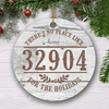 GeckoCustom There's No Place Like , Custom Zip Code Ornament, SG02