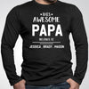 GeckoCustom This Awesome Papa Belongs To Personalized Custom Father's Day Shirt