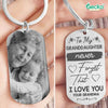 GeckoCustom To My Granddaughter Never Forget That I Love You Family Metal Keychain HN590 No Gift box
