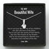 GeckoCustom To My Wife Girlfriend Personalized Message Card Necklace T88 Alluring Beauty