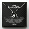 GeckoCustom To My Wife Girlfriend Personalized Message Card Necklace T89 Forever Love
