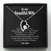 GeckoCustom To My Wife Girlfriend Personalized Message Card Necklace T95 Forever Love