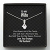 GeckoCustom To My Wife Our Home Custom Message Card Necklace Alluring Beauty
