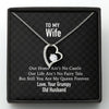 GeckoCustom To My Wife Our Home Custom Message Card Necklace Forever Love