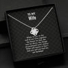 GeckoCustom To My Wife When We Get To The Custom Message Card Necklace