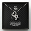 GeckoCustom To My Wife When We Get To The Custom Message Card Necklace