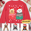GeckoCustom Ugly Sweater Christmas Dog Sweatshirt Hoodie