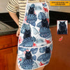 GeckoCustom Upload Cat Photo Hawaii Cotton Apron, N304 HN590