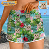 GeckoCustom Upload Cat Photo With Pattern Women's Beach Short T368 HN590 S