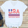 GeckoCustom Usa Flag 4th of July Personalized Custom Shirt H392