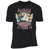 GeckoCustom Vintage 4th of July American Flag Freedom Shirt Premium Tee / Black / X-Small
