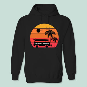 GeckoCustom Vintage Retro Family Camping Shirt K228 HN590 Pullover Hoodie / Black Colour / S