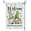 GeckoCustom Welcome St Patricks Day Custom Garden Flag H100 12"x18"