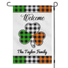 GeckoCustom Welcome St. Patricks Day Custom Garden Flag H172 12"x18"