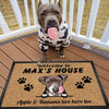 GeckoCustom Welcome To Dog House Doormat, Dog Lover Gift, Non-slip Mats, Funny Doormat HN590 15" x 24" / Top: Non-Woven Fabric